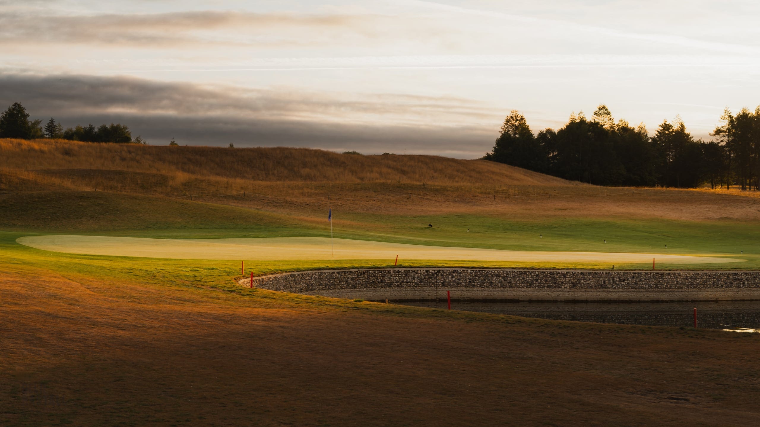 The course in peak summer condition